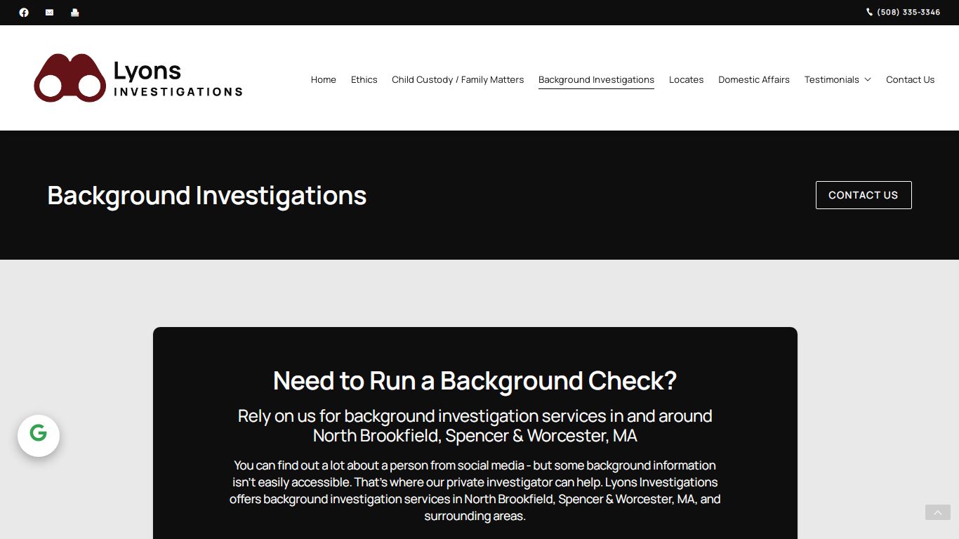 Background Investigation Service | Background Checks | North Brookfield ...